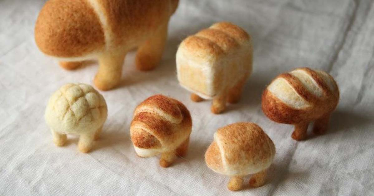 Adorable Felted Bread Sculptures Look Like Little Loaves Come To Life