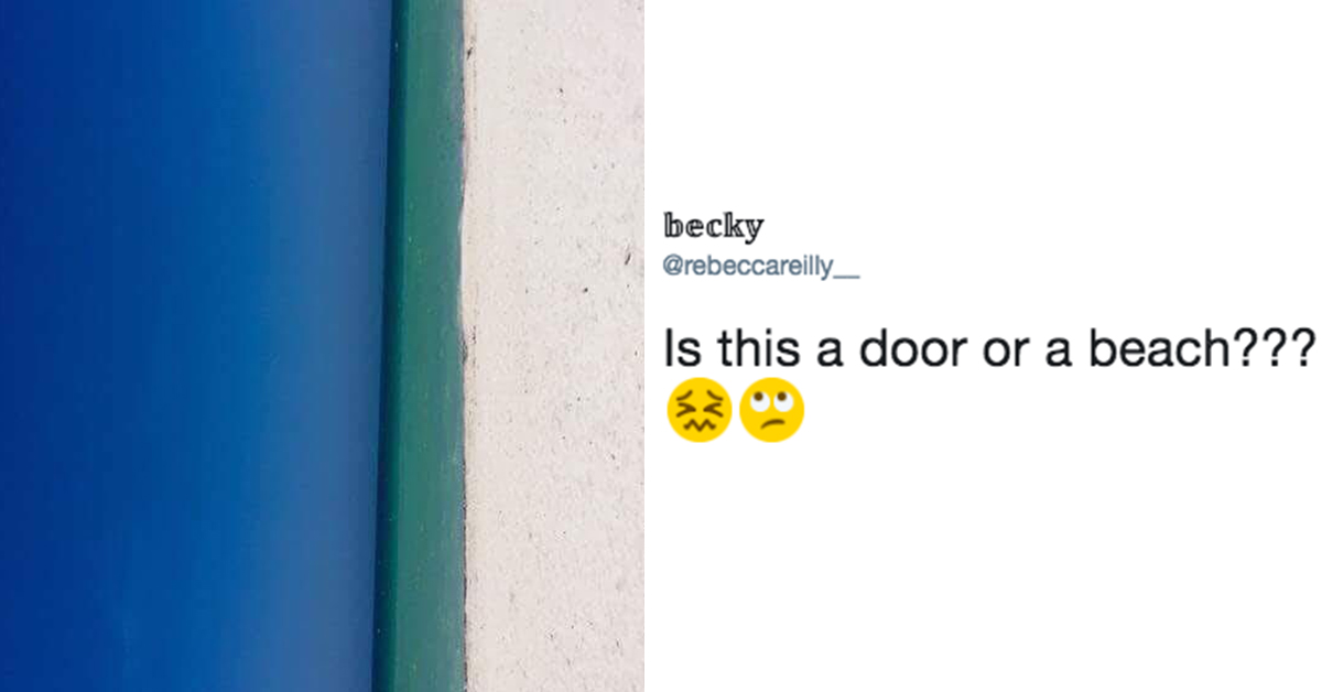 People Can’t Figure Out If This Optical Illusion Is a Beach or a Door My Modern Met