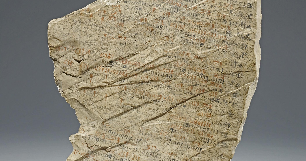 3,200YearOld Egyptian Tablet Shows They Took Attendance at Work and