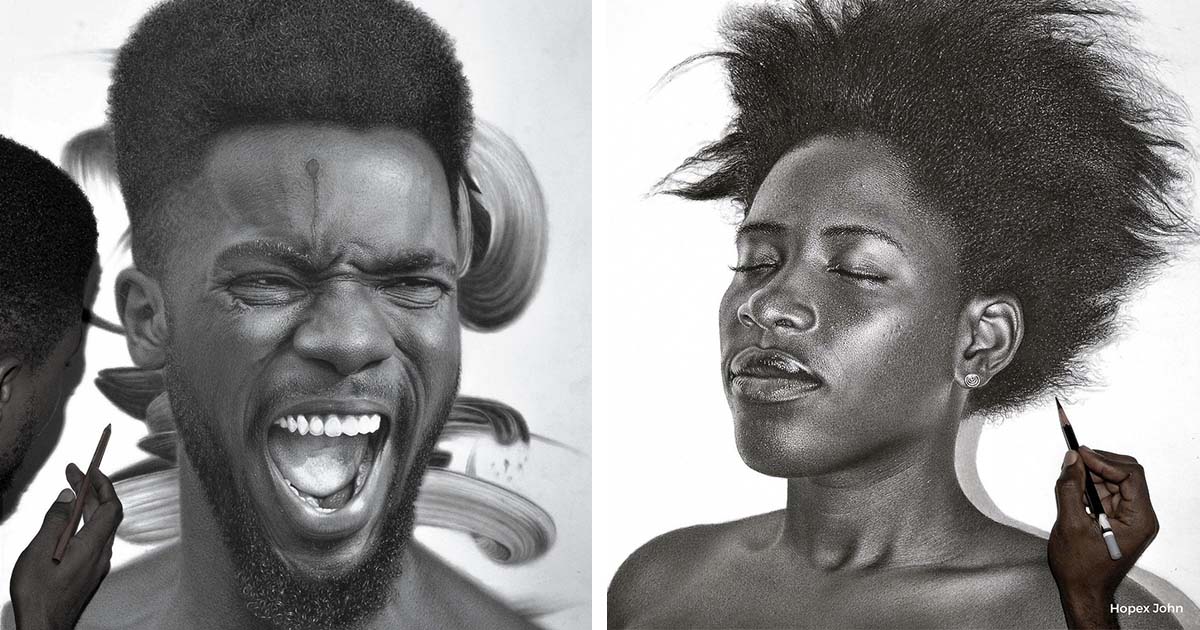 Nigerian Artist Creates Larger-Than-Life Hyperrealistic Portraits ...