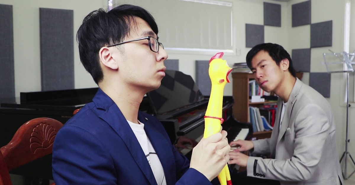 Musicians Use Rubber Chicken to Masterfully Recreate Classical Music