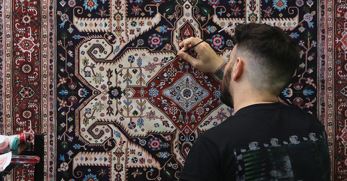 Artist Skillfully Details Paintings to Look Like Real Ornate Rugs | My ...