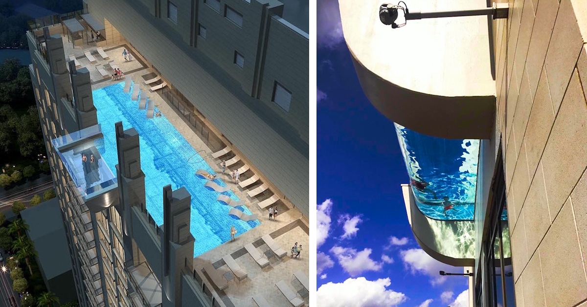 Glass Bottom Sky Pool Invites Thrill Seekers to Swim 40 Stories in the ...