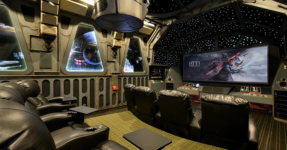 ‘Star Wars’ Mansion With Millennium Falcon Home Movie Theater Is Up for
