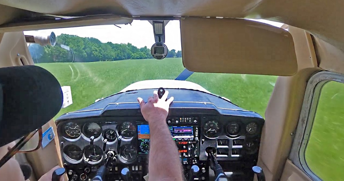 Watch the NailBiting Moment a Student Pilot Runs Out of Fuel But Still